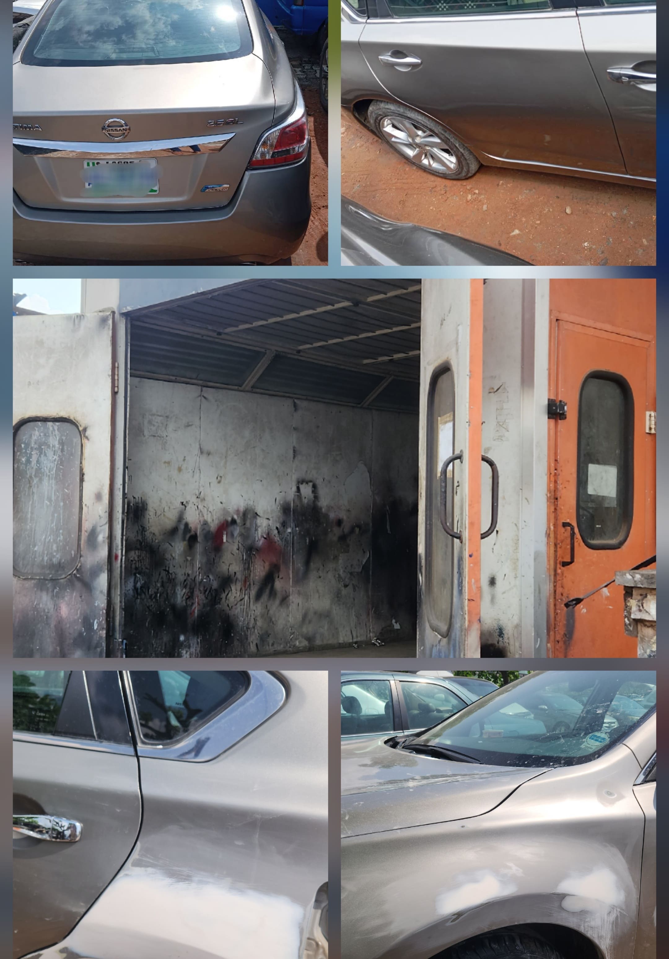Cost of oven baked car painting in Lagos Nigeria